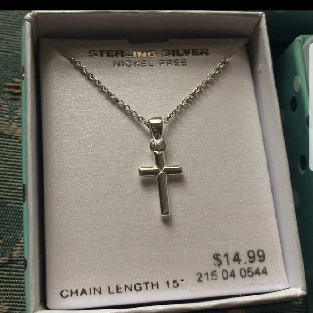 Kids Silver cross necklaces